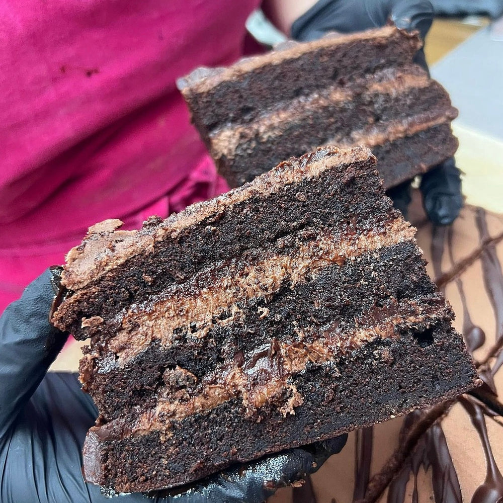 CHOCOLATE FUDGE GALAXY CARAMEL SLICE