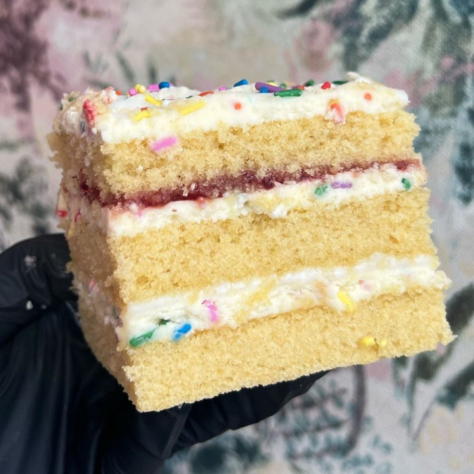 OLD SCHOOL LAYER CAKE SLICE